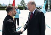 Preşedintele ucrainean Volodimir Zelenski (st) s-a întâlnit cu omologul spu turc, Ercip Erdogan, la Ankara, 15 mai 2025 (X - screenshot)