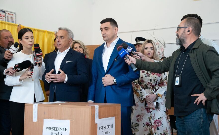 Călin Georgescu şi George Simion (AUR)