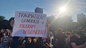 Protest in Piata Victoriei