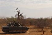 Africa Corps a publicat o fotografie cu un BMP-3 utilizat undeva în Africa, probabil în Mali. (X - screenshot)
