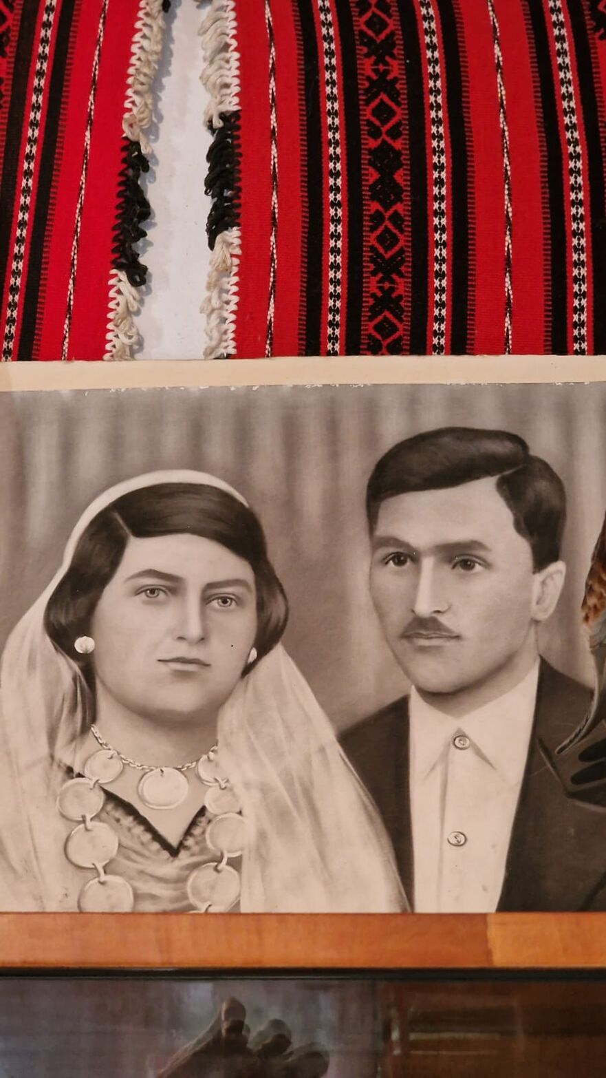 Elisabeta şi Gheorghe Rizea, la nuntă