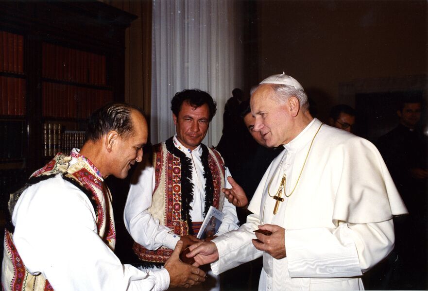 Martin Benedict şi Papa Ioan Paul II