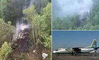 Un avion de pasageri Antonov An-24, cu circa 50 de persoane la bord, s-a prăbuşit în extremul orient al Rusiei, 24 iulie 2025 (X - screenshot)