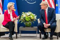 Ursula von der Leyen şi Donald Trump (Getty Images)