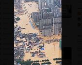 Inundaţii în nordul Chinei, 30 iulie 2025 (X - screenshot)