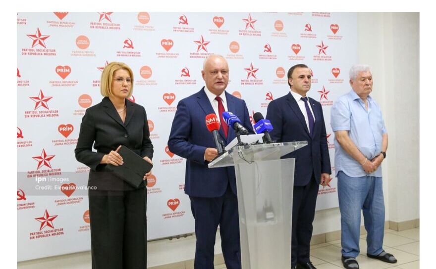 Igor Dodon, Irina Vlah, Vasile Tarlev şi Vladimir Voronin