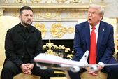 Donald Trump, Volodimir Zelenski la Casa Albă, 18 august 2025 (Captură social media)