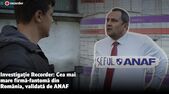 Jurnalistul de la Recorder, Alex Nedea (st) şi şeful ANAF (Screenshot - Recorder)