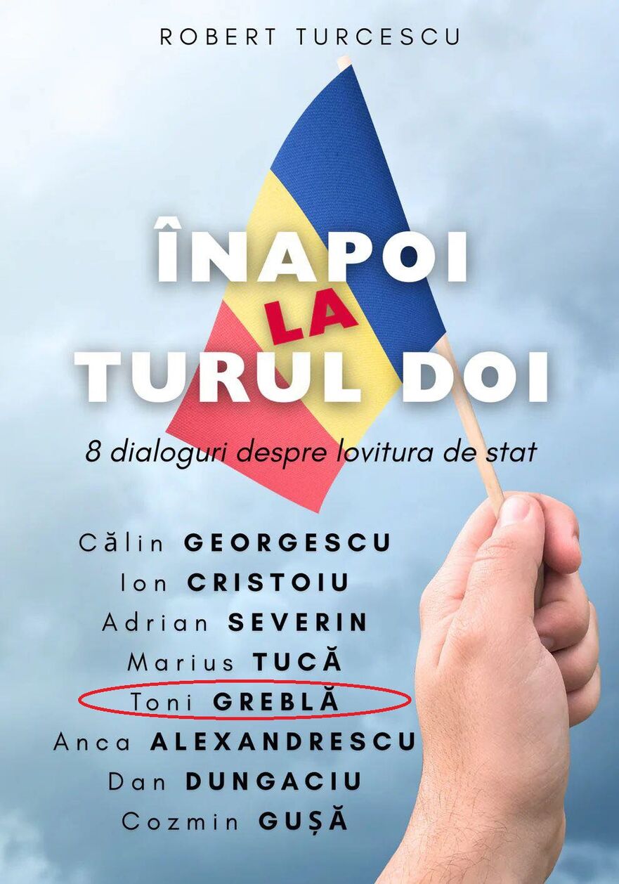 Copertă a cărţii scrise de Robert Turcescu (Sorin Ioniţă / Facebook)