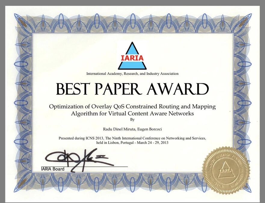 Diplomă Academie Internaţională Radu Miruţă (Foto: Facebook Radu Miruţă)