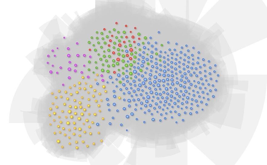 Hartă a a persoanelor influente în social media (Cătălin Teniţă / Facebook)