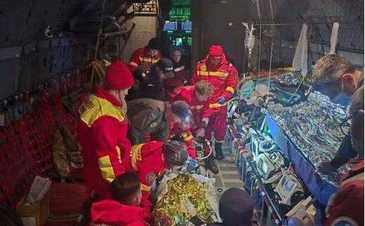 Misiune umanitară, pacienţi cu arsuri, smurd