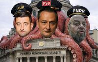 Frăţia PSD-AUR-Piedone (Foto: Facebook Vlad Gheorghe)