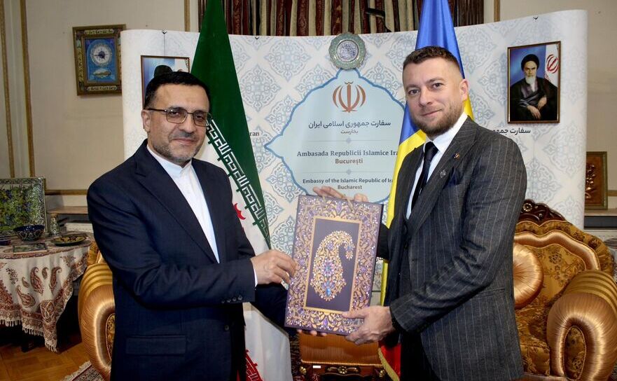 Deputatul POT, Călin Groza, în vizită la Ambasada Iranului (Facebook)