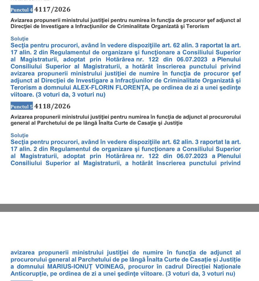 Extras decizie CSM (Foto: Facebook Stelian Ion)