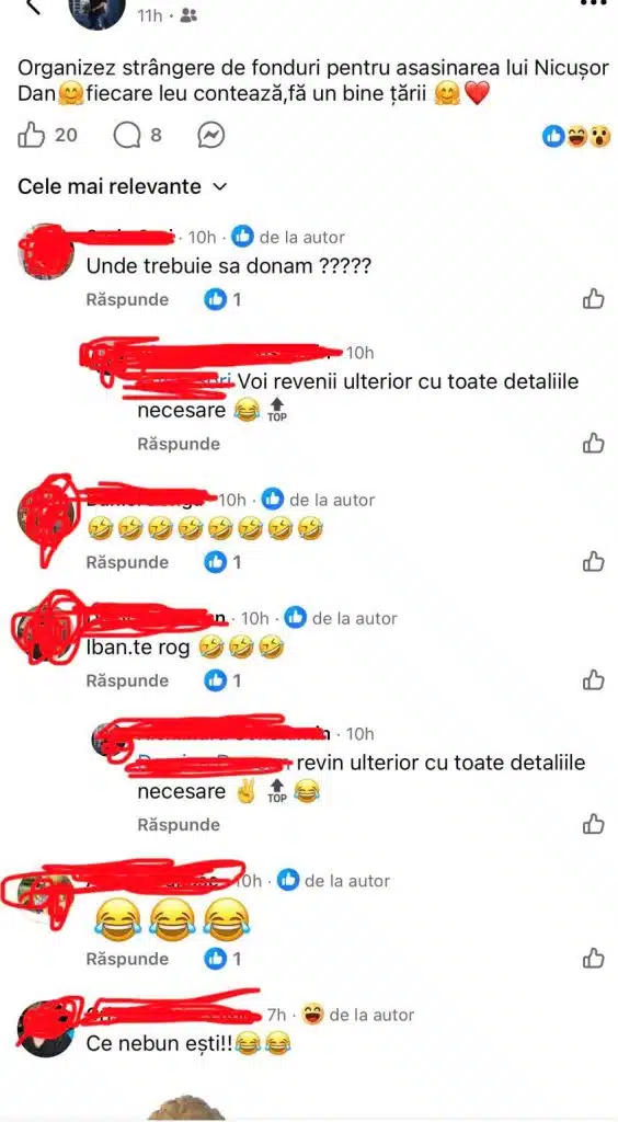 postare online ameninţare (Foto Pagina de Timiş)