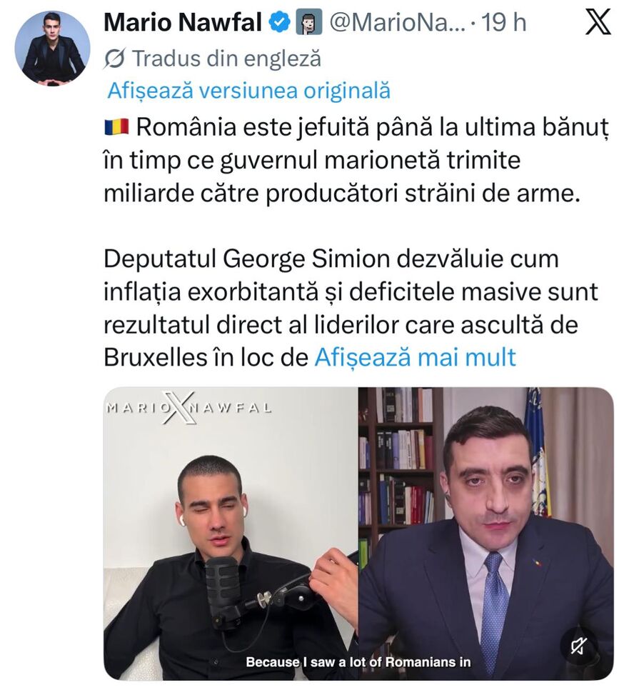 Efectul căderii Guvernului Bolojan (Foto Facebook Mihai Răzvan Moraru)