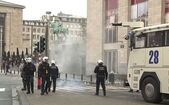 Ciocniri între poliţişti şi manifestanţi în Bruxelles, 9 octombrie 2026 (YouTube)